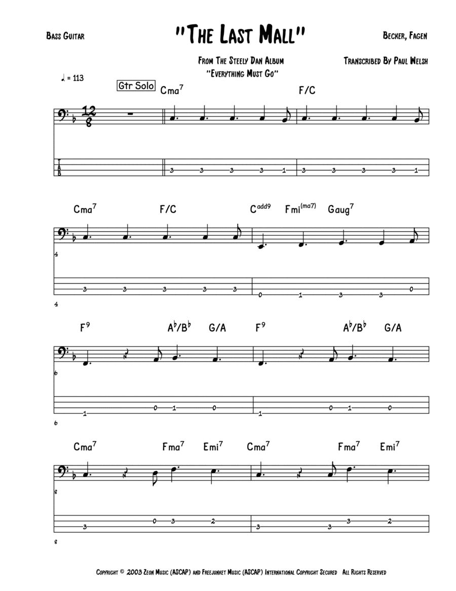 The Last Mall (arr. Accubass)