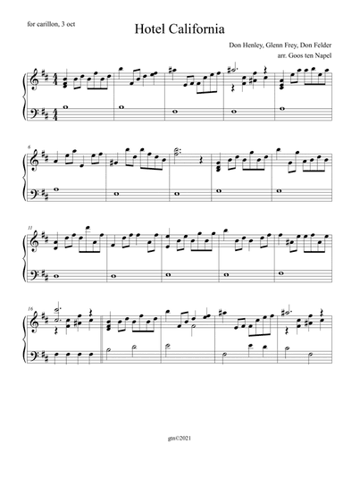 Hotel California (arr. Goos ten Napel)