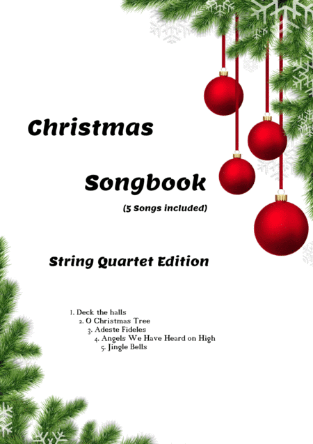 Christmas Song Book (5 songs) - String Quartet Edition (arr. Daniel Moretti)