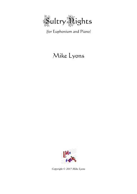 Sultry Nights - Euphonium and Piano