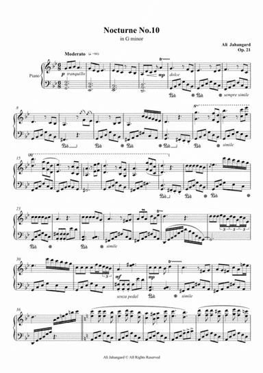 Nocturne No.10 - in G minor, Op.21