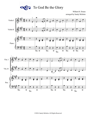 To God Be the Glory (arr. Sandy McIntire)