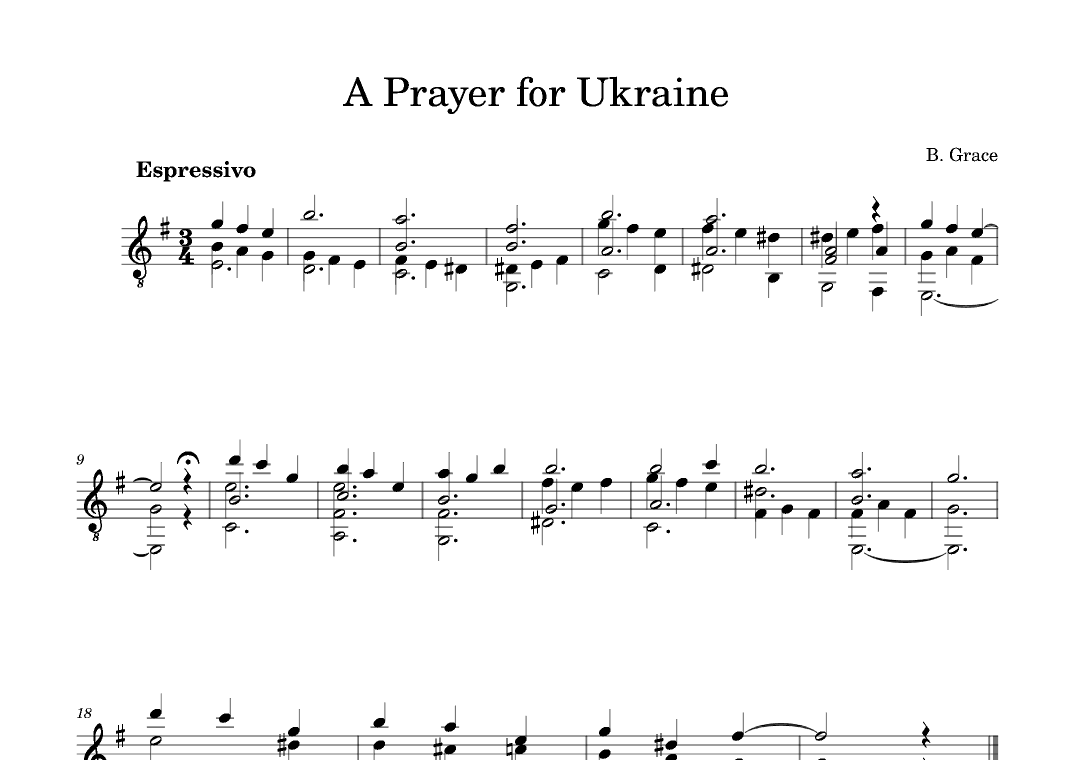 A Prayer for Ukraine