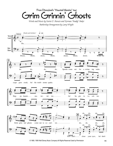 Grim Grinning Ghosts (arr. Larry Wright)