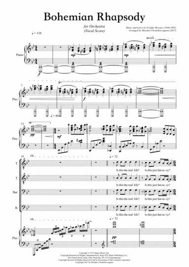 Bohemian Rhapsody (arr. Morakot Cherdchoo-ngarm)