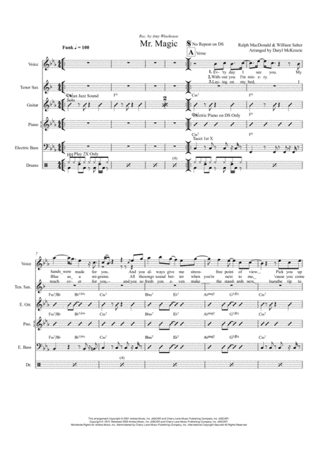 Mr. Magic (arr. Daryl McKenzie)