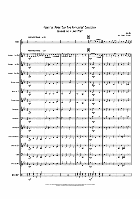 Leaning On A Lamp Post (arr. Kevin P Holdgate)