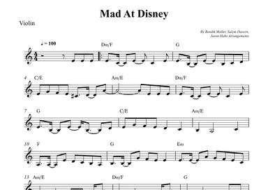 Mad At Disney (arr. Wesley S. SIlva)