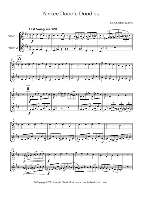 Yankee Doodle Doodles (arr. Christian Morris)