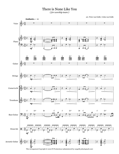 There is None Like You (arr. John van Gulik)