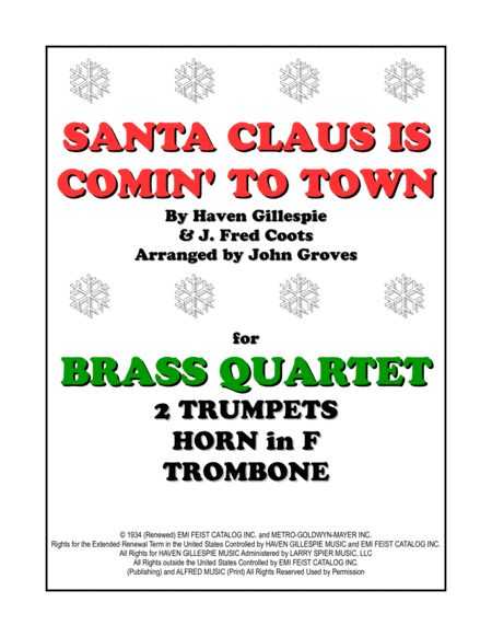 Santa Claus Is Comin' To Town (arr. John Groves)