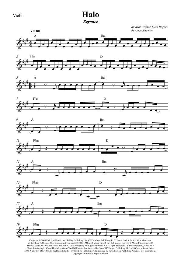 Halo (arr. Wesley S. SIlva)