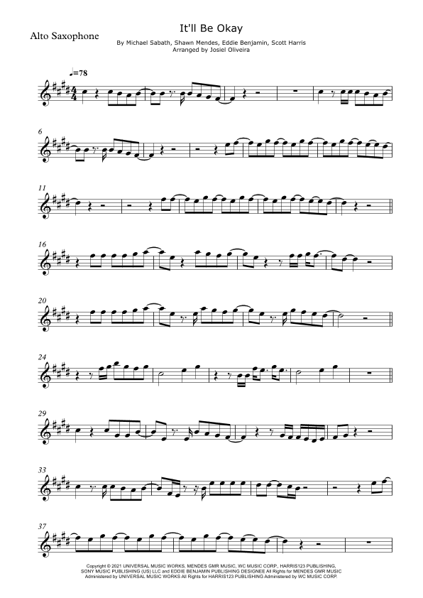 It'll Be Okay (arr. Josiel Oliveira)