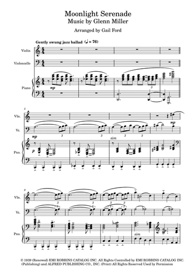 Moonlight Serenade (arr. Gail Ford)