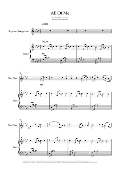 All Of Me (arr. Matthew pyeon)