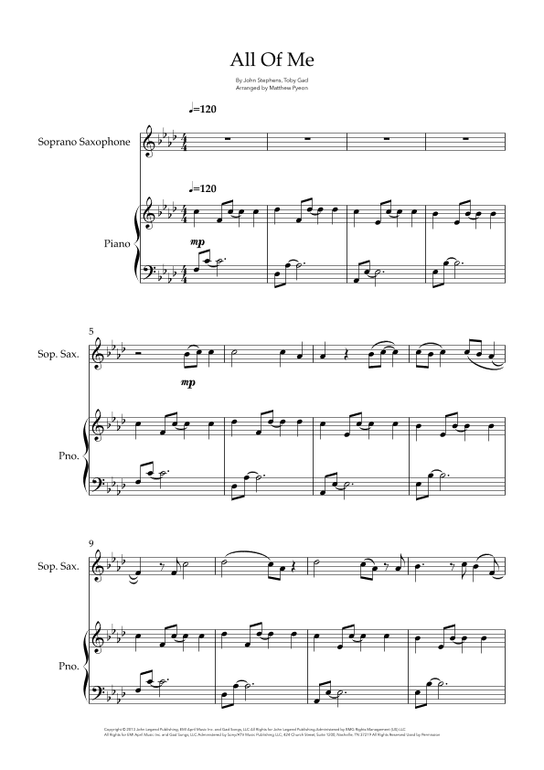 All Of Me (arr. Matthew pyeon)