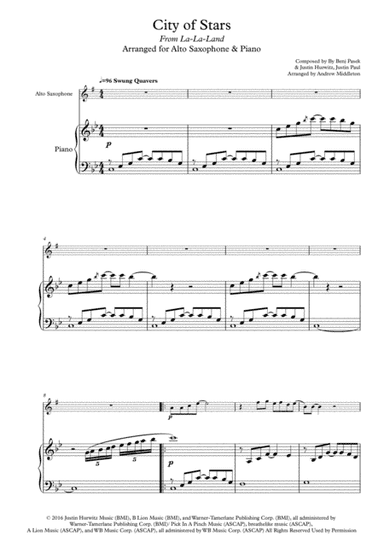 City Of Stars (arr. Andrew Middleton)