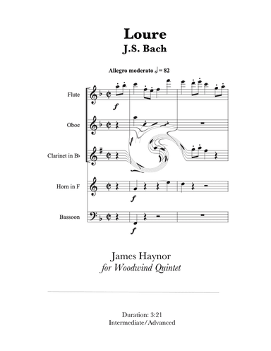 Loure for Woodwind Quintet (arr. James Haynor)