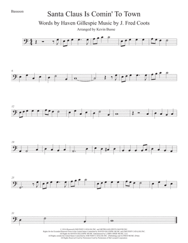 Santa Claus Is Comin' To Town (arr. Kevin Busse)