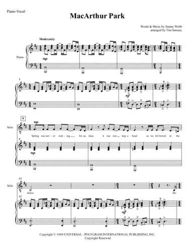 Macarthur Park (arr. Tim Sarsany)