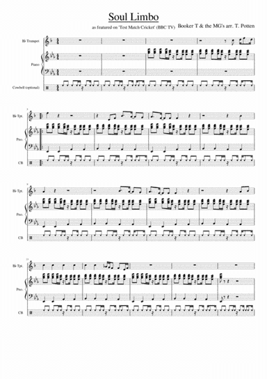 Soul Limbo (arr. Tom Potten)