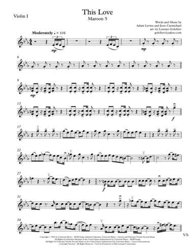 This Love (arr. Lorento Golofeev)