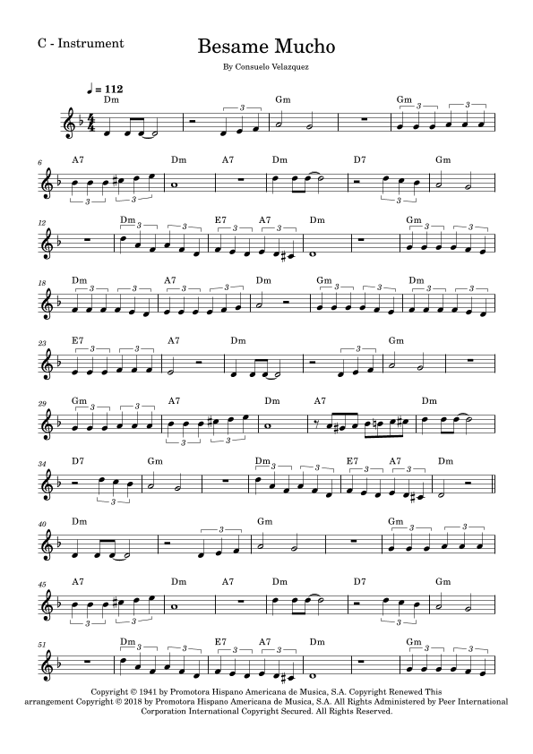 Bésame Mucho (arr. Fabio Eduardo de Oliveira)
