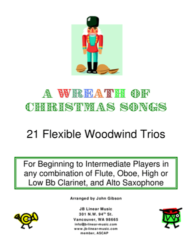 A Wreath of Christmas Songs - easy woodwind trios (arr. John Gibson)