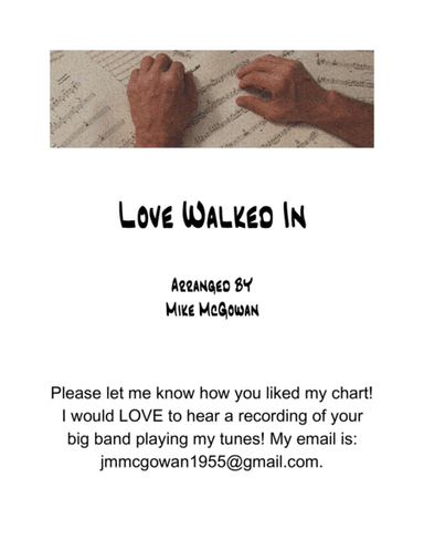 Love Walked In from GOLDWYN FOLLIES (arr. Mike McGowan)