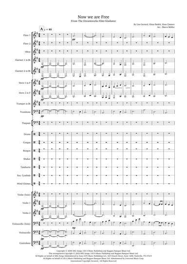 Now We Are Free (arr. Marco Müller)