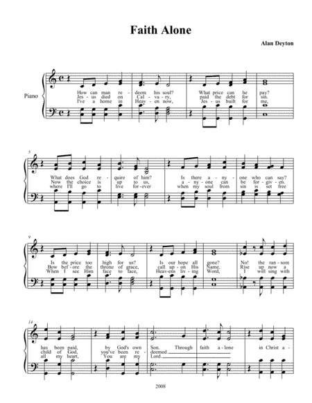 Faith Alone