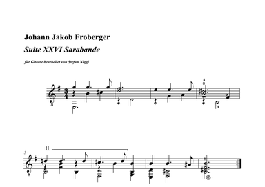 Sarabande Suite no.26 (arr. Stefan Niggl)