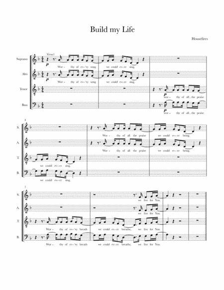 Build My Life (arr. S McLoughlin)