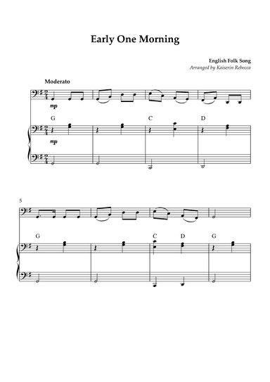 Early One Morning (arr. Kaiserin Rebecca)