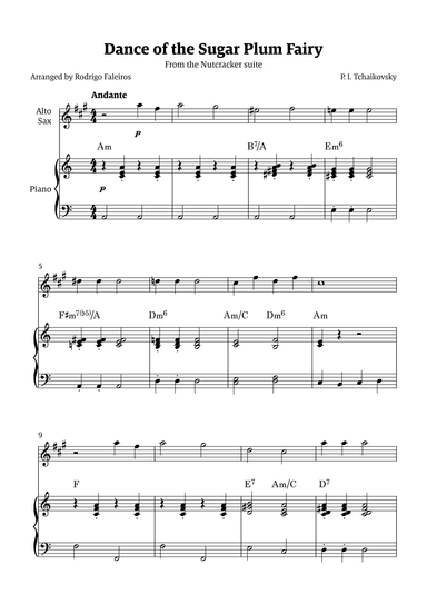 Sugar Plum Fairy theme (arr. Rodrigo Faleiros)