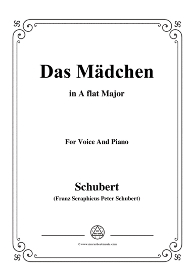 Schubert-Das Mädchen,in A flat Major,for Voice&Piano (arr. MSM)