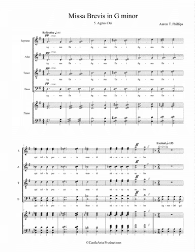 Agnus Dei From Missa Brevis in G minor