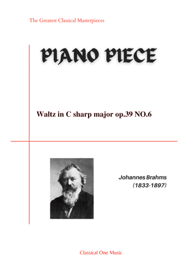 Brahms - Waltz in C sharp major op.39 NO.6 (arr. MPS)