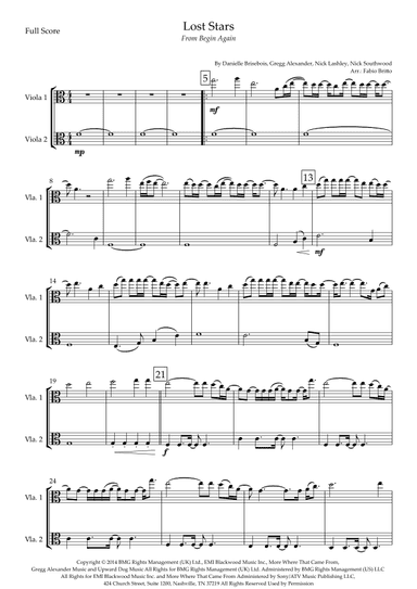 Lost Stars (arr. Fabio Britto)