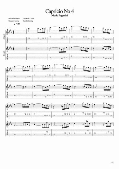 Capricio No 4 (arr. John Hurford)