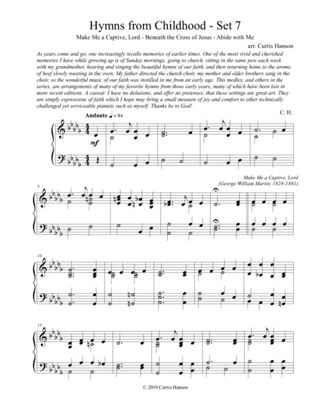 Hymns from Childhood - Set 7 (piano solo) (arr. Curtis Hanson)