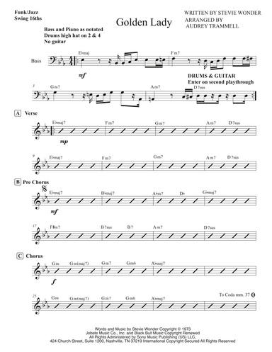 Golden Lady (arr. Audrey Trammell)