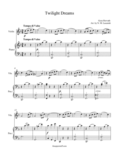 Twilight Dreams (arr. Nick Lacanski)