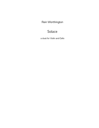 Solace - a duet for violin and cello