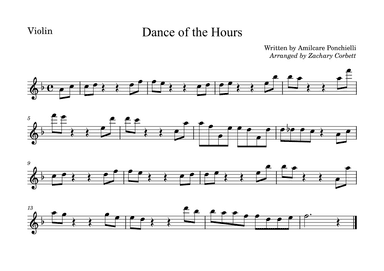 Dance of the Hours (arr. Zachary Corbett)