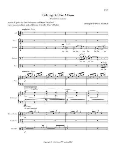 Holding Out For A Hero (arr. David Maddux)