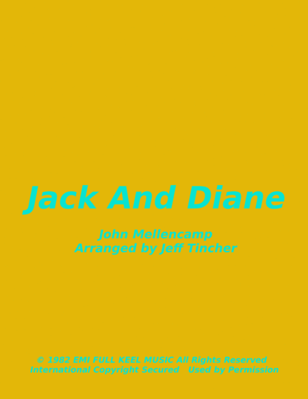 Jack And Diane (arr. Jeff Tincher)