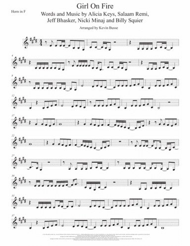 Girl On Fire (arr. Kevin Busse)