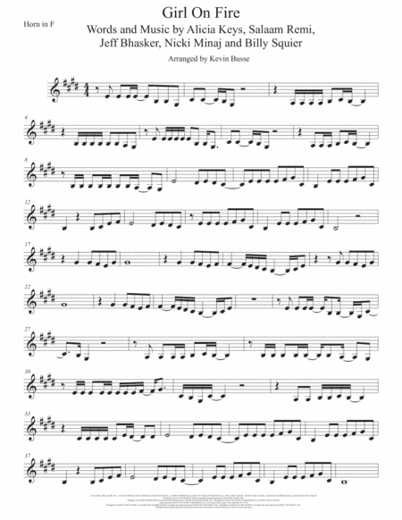 Girl On Fire (arr. Kevin Busse)