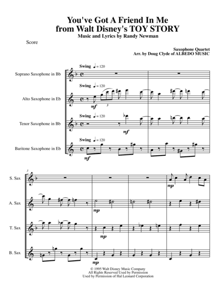 You've Got A Friend In Me (arr. Doug Clyde)